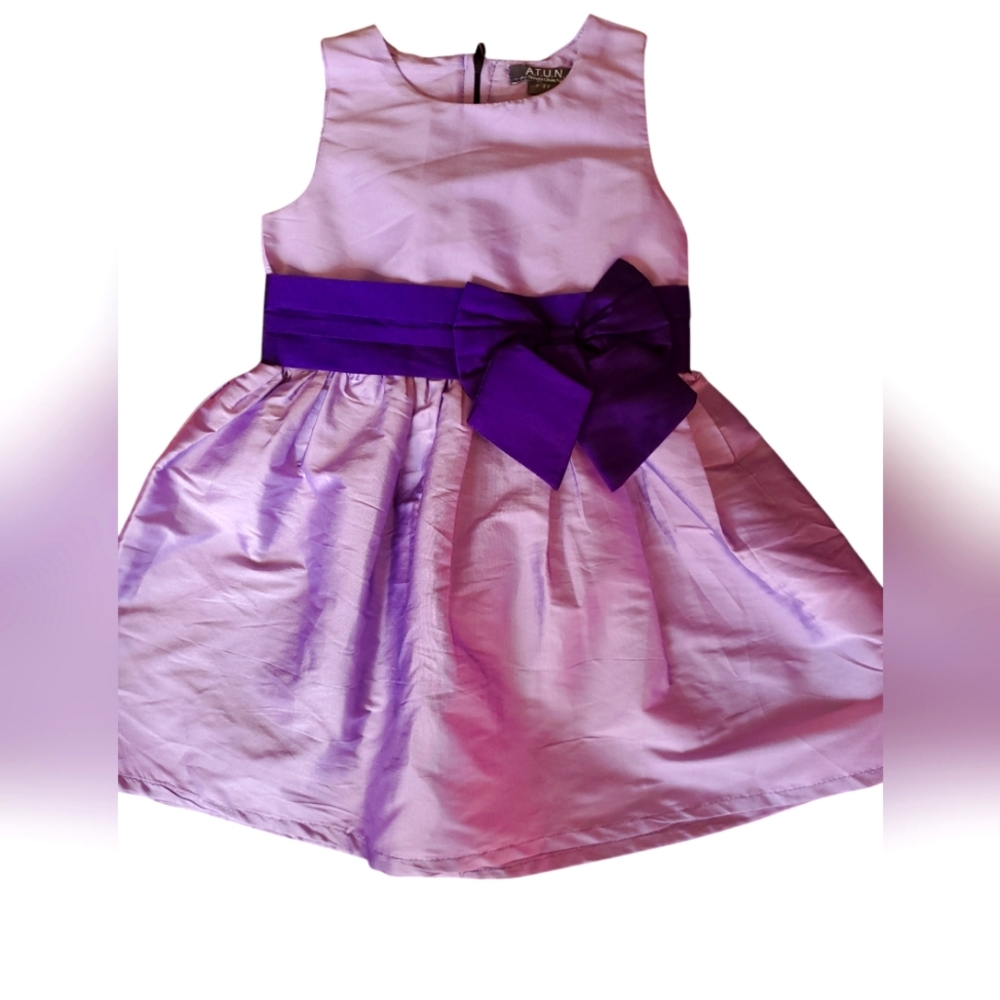 Atun all things Uber nice lavender bow dress 2-3Y